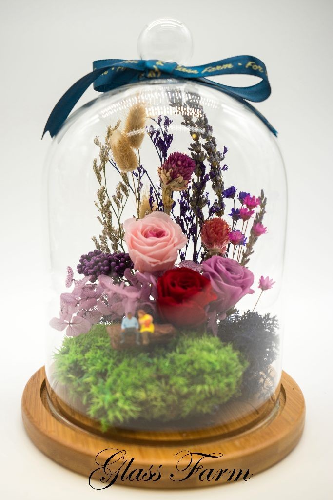 Floral Dream Terrarium - Violet by Glass Farm HK